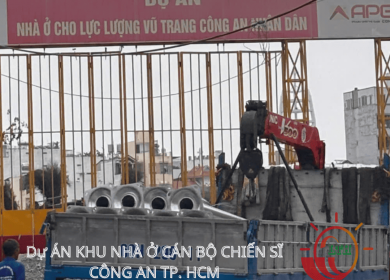 Trụ, Cần Đèn Dự Án KHU NHÀ Ở CÁN BỘ CHIẾN SĨ CÔNG AN TP. HCM