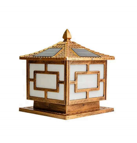 Đèn Trang Trí Trụ Cổng Họa Tiết Vuông