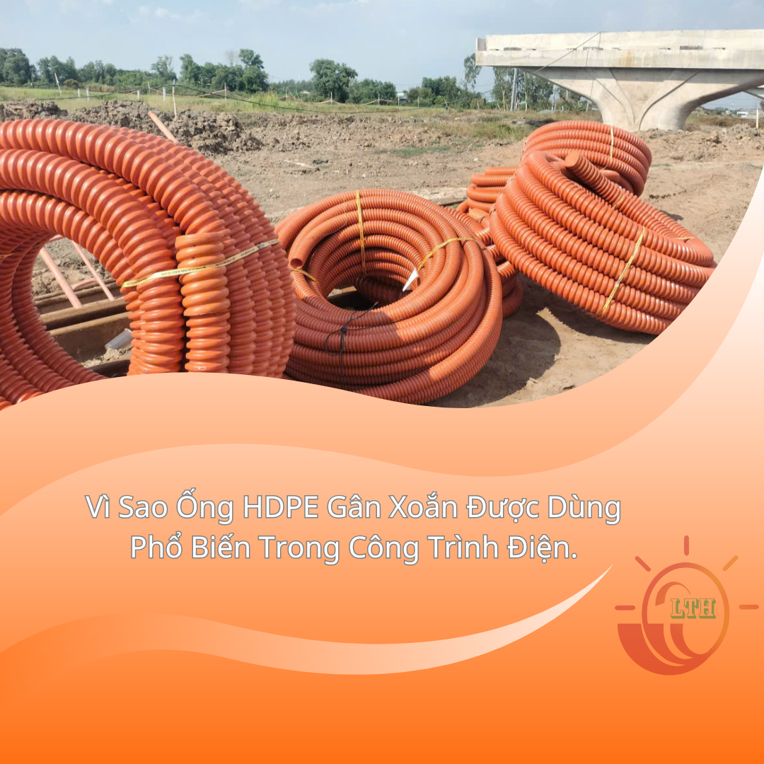 Ống hdpe gân xoắn