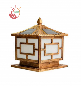 NLMT - Đèn Trụ cổng họa tiết vuông Size 20-25-30-40