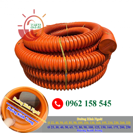 Ống nhựa xoắn HDPE Ø 105/80