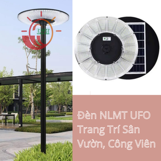 NLMT - Đèn UFO Kim Cương 1200W Solar Light 18 khoang