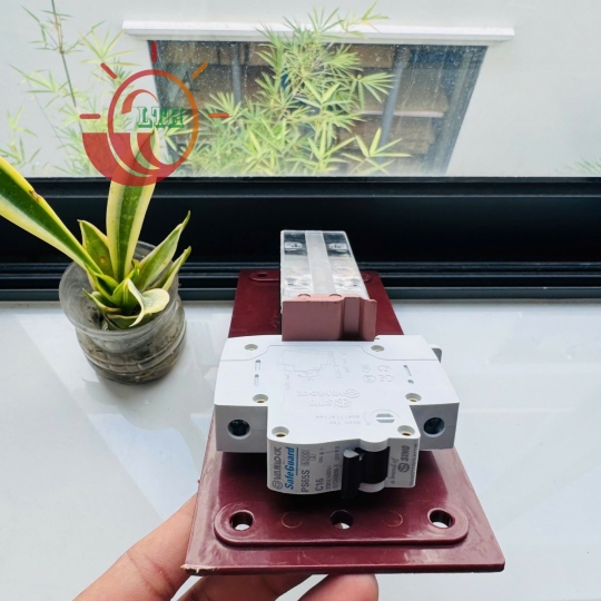 Bảng Điện Cửa Cột Đèn Gồm 4 Cực + 1 Aptomat 1 cực 6A-10A